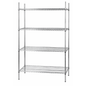 CCK Shelving Kit, 24" x 36" 4 Shelves Chrome