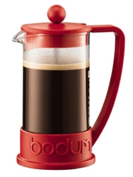 Bodum French Press, 3 Cup Coffee Maker, Red - 10948-294