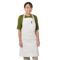 Chef Revival Economy Bib Apron,100% Cotton - White - 610BAC