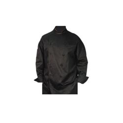 Chef Revival Chefs Jacket, Black With Cloth Btns XLarge- J017BK-XL