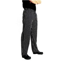Chef Revival EZ Fit Pant Blk/Wht P/S Lg - P040WS-L