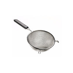 Browne Foodservice Double Mesh Strainer, Med 8" Black - 18198