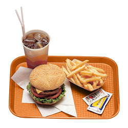 Cambro Fast Food Tray, Orange, 10" X 14" - 1014FF166