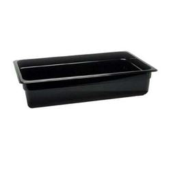 Cambro Cold Food Pan, Plastic - Full Size 4" Deep - Black - 14CW110