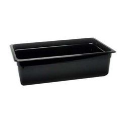 Cambro Cold Food Pan, Plastic - Full Size 6" Deep - Black - 16CW110