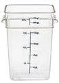 Cambro Food Container, 22 qt, Clear "CamSquare" - 22SFSCW-135