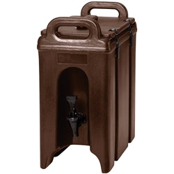 Cambro Beverage Dispenser, Plastic 2.5 Gal Dark Brown- 250LCD131