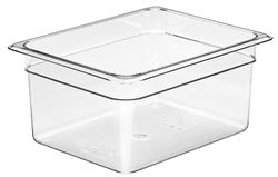 Cambro Cold Food Pan, Plastic - Half Size 6" Deep - Clear - 26CW-135