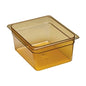 Cambro Hot Food Pan, Plastic- Half Size 6" Deep - Amber - 26HP150