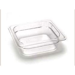 Cambro Cold Food Pan, Plastic Sixth Size 2 1/2" Deep Clear - 62CW135