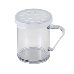 Cambro Camwear Shaker/Dredge, W/Parsley Lid, 10Oz, Polycarbonate, White - 96SKRP-135