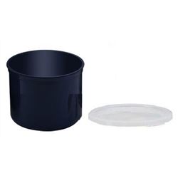 Cambro Crock, 1.2 qt PlasticWith Lid - Black - CP12110