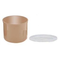 Cambro Crock, 1.2 qt PlasticWith Lid - Beige - CP12133