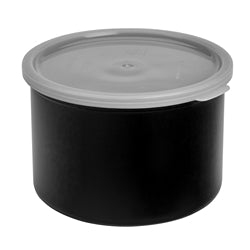 Cambro Crock With Lid, 1.5 Qt., 4-5/16"H, 6-5/8" Dia., Fda, Black, NSF - CP15110