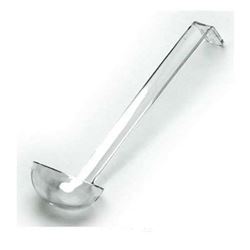 Cucharón Cambro de plástico de 3/4 oz, transparente