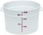 Cambro Food Container, 12qt Round - White - CAMRFS12148