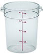 Cambro Food Container, 4qt Round - Clear - RFSCW4-135