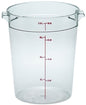 Cambro Food Container, 8qt Round - Clear - RFSCW8-135