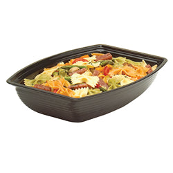 Cambro Bowl, Ribbed, Rectangular, Black, 10" X 14" - RSB1014CW110