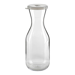 Cambro Beverage Decanter Carafe Clear Polycarbonate 1 Liter W/Lid - WW1000135