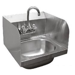 CCK Hand Sink w/Faucet Splash Guards S/S - HS-1615SSG
