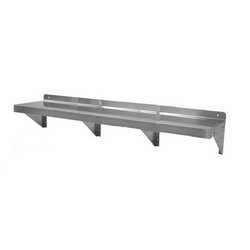 CCK - Estante de pared de acero inoxidable, 30 x 244 cm - CCWS-8