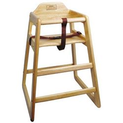 California Cooking High Chair, Natural Finish - Assembled - California CookingCHH-101A