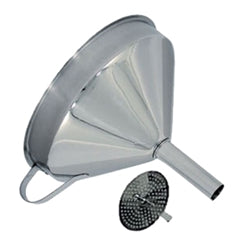 Funnel w/Strainer 5" dia S/S