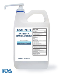 T-Gel Plus Hand Sanitizer Gel, 70% Alcohol, 1 Gallon Bottle - HS-1GAL