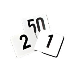 CCK Table Numbers, 1-50, 4"Square, Set - TBN-50