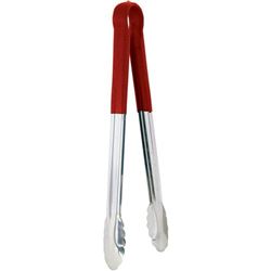 Tong 9" w/Plastic Handle Red