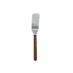 Turner Spatula Solid 10x3 Stainless Steel Wood Handle