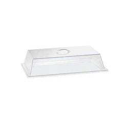 Cal-Mil - Cake Cover, Flat Rectangular 12" x 20" x 4" - Clear Polycarbonate - 327-12