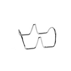 Clipper Mill Taco Holder, Double - Stainless Steel - 4-81855