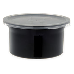 Olla clásica Carlisle, 0.6 cuartos, 5" de diámetro con tapa, San, negra, NSF - 0300-03