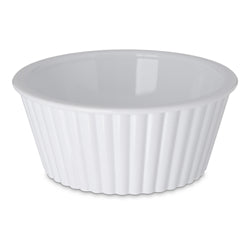 Molde Carlisle de 4.5 oz, estriado, color blanco San, NSF - DZ