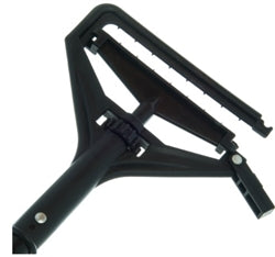 Mango de trapeador de cambio rápido Carlisle, 152 cm de largo, 2,5 cm de diámetro, cabezal de plástico, negro - 3696800