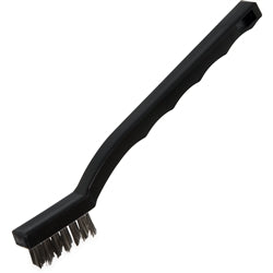 Cepillo de dientes multiusos Carlisle Sparta, mango de 18 cm, cerdas de acero inoxidable de 1,27 cm, color negro - 40675