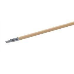Carlisle - Mango de escoba de madera de 60" con punta roscada de metal - 45267