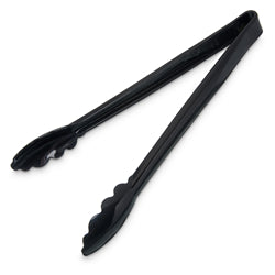 Pinza multiusos Carlisle Carly, 12", plástico resistente al calor, negra, NSF - 4712-03