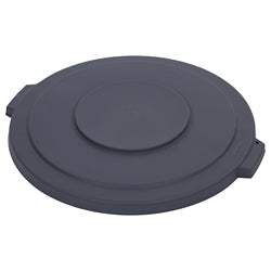 Carlisle Bronco Lid, 32Gal, 2-1/8" H X 22.5" Dia, Gray, Heavy Duty - 84103323