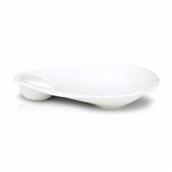 FOH Plate, Sampler 12" x 9" x 2" White - 4 EA