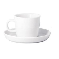 FOH Cup And Saucer, 3oz White - CS1D