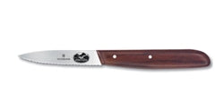 Victorinox Swiss Army Wavy Paring Knife, 3-1/4" Wood - 5.303