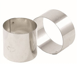 Matfer Bourgeat Mousse Ring, 3-1/4"x1-3/4" S/S - PK4