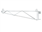 Metro Single Post Mount Bracket 24" - 1WS24C