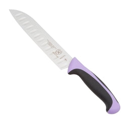 Mercer Santoku Knife 7" Purple Handle - M22707PU