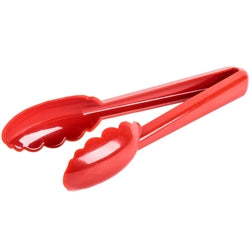 Mercer Tongs, 9 1/2" High Temp Plastic Red - M35100RD