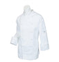 Women's Chef Jacket, Cloth Buttons White, X-Small Poly Cotton