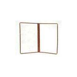 Menu Cover, 2 Panel 8.5" x 14" - Brown Trim - MC50D-BRN